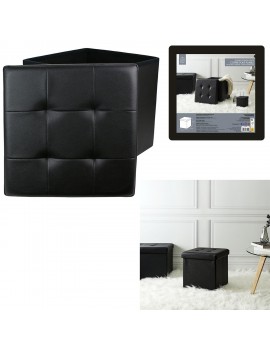 Coffre pouf pliable noir Q/4