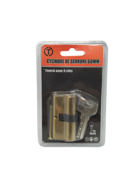 Cylindre de serrure 60mm...