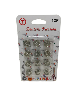 Boutons pression 12p...
